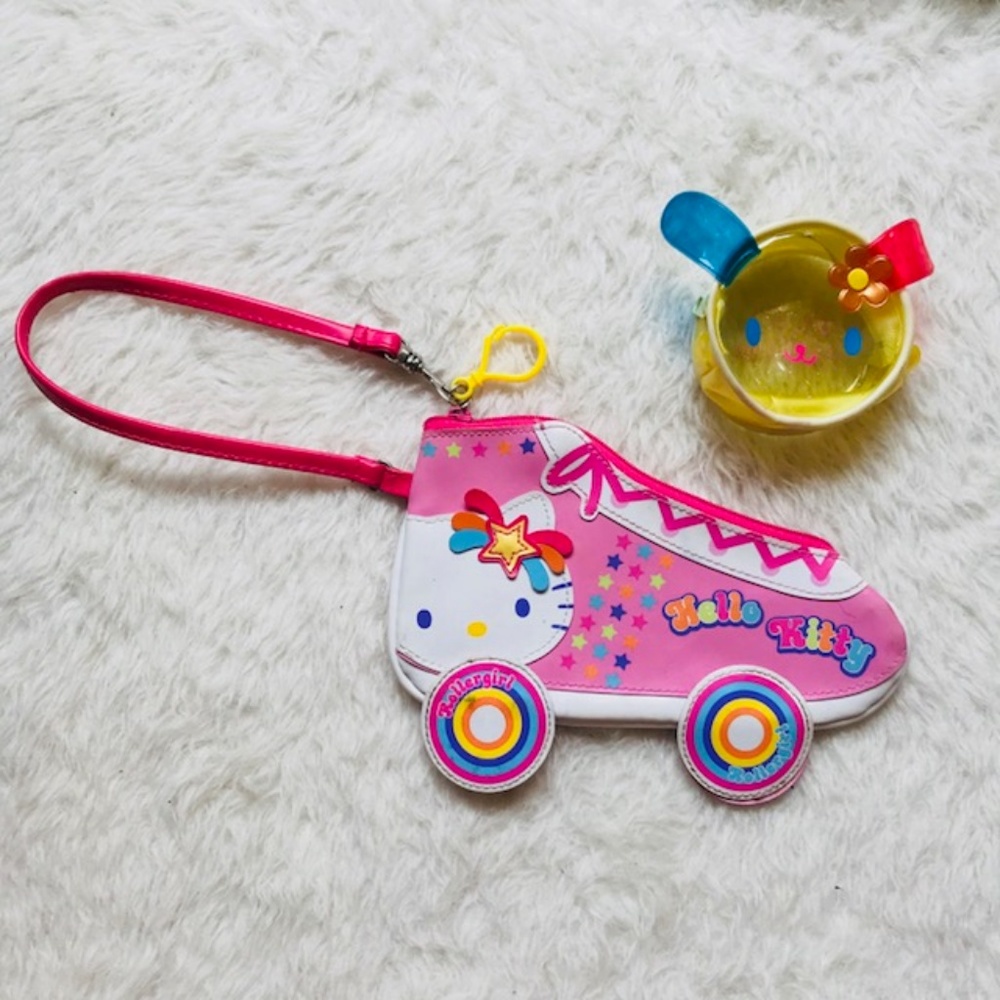 Hello Kitty Sanrio Vintage coin purse bag keychain